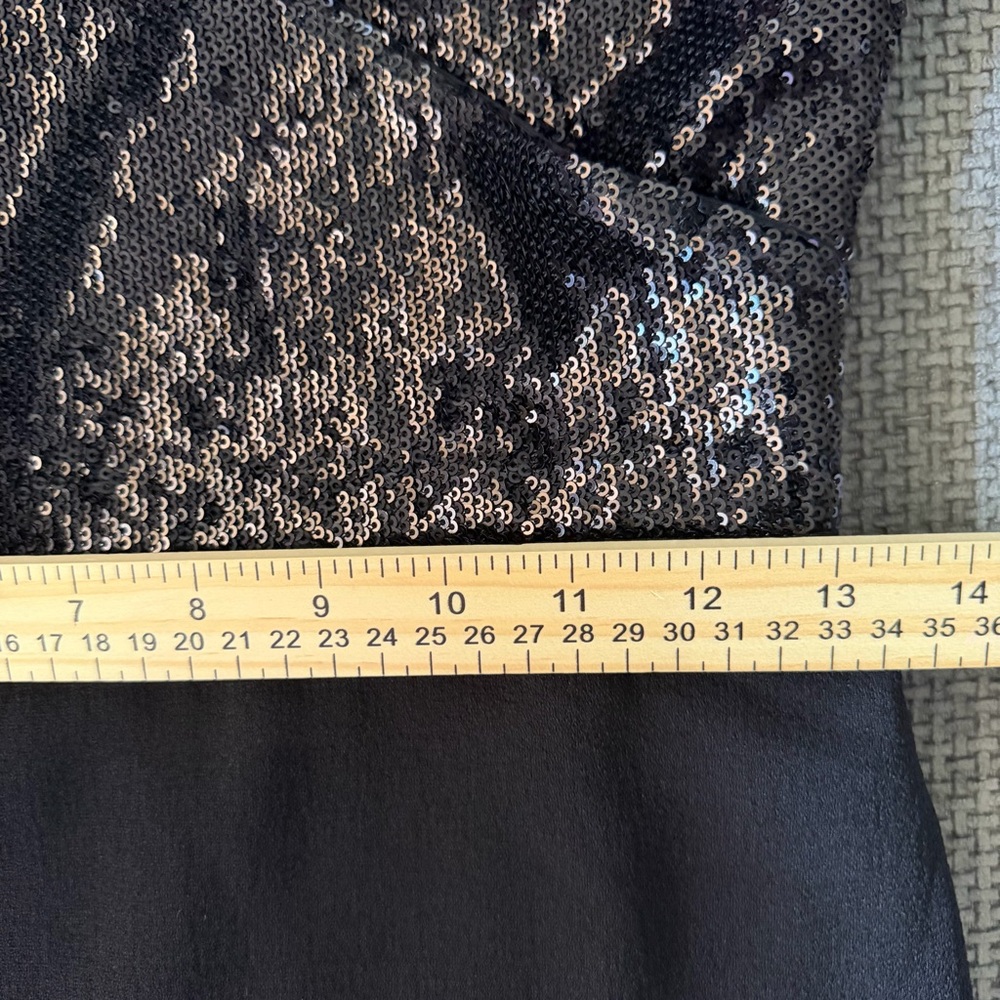 Dress the Population Jaleah Sequin V-Neck Cap Sleeve Sheath Dress S Cocktail - Picture 12 of 15